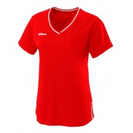 Футболка Wilson Team II V-Neck (Red) детская для большого тенниса